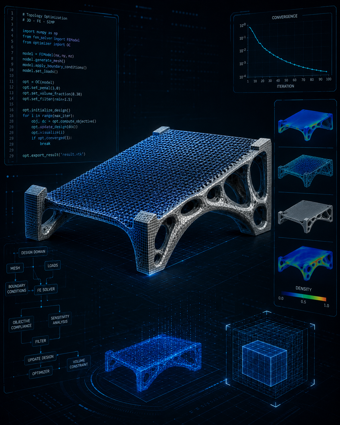 3D Topology Optimization